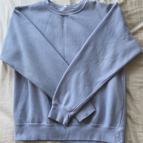 Brandy Melville Erica Sweatshirt Light Blue - Picture 2 of 4
